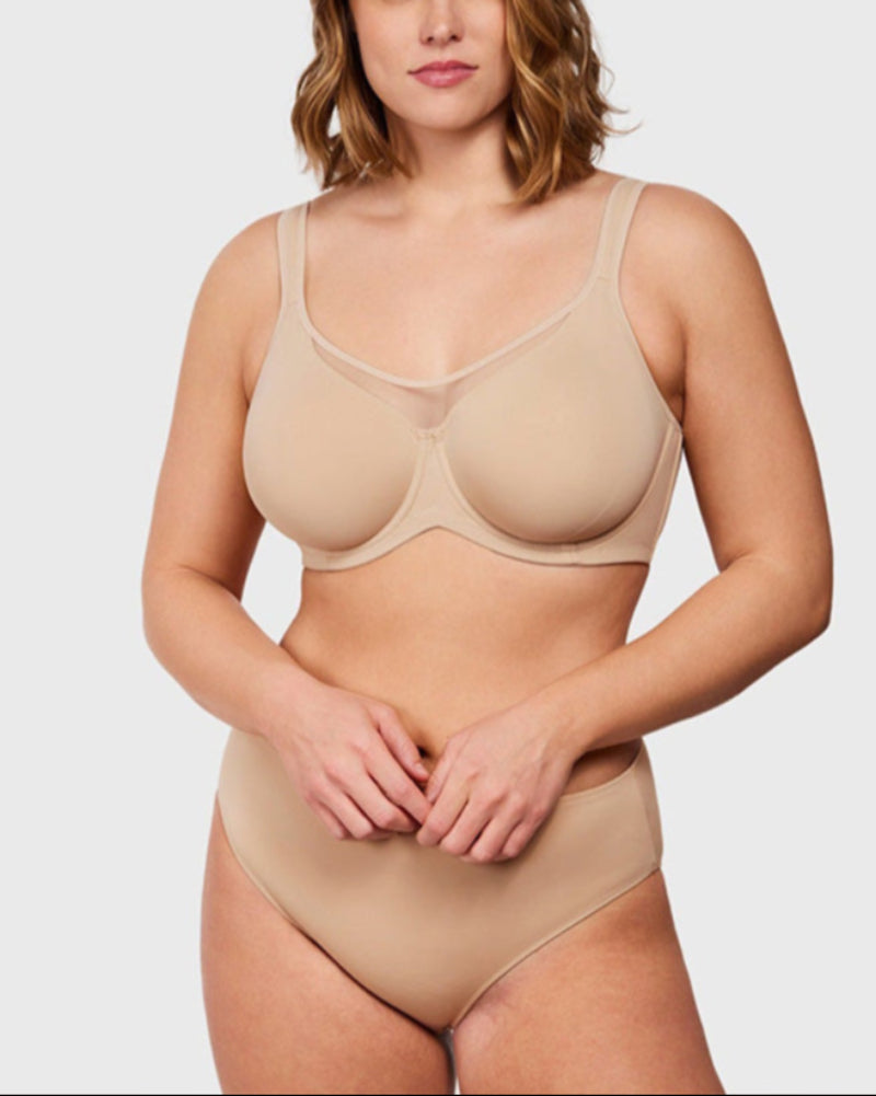 Smoothing Unlined Minimizer Underwire Bra