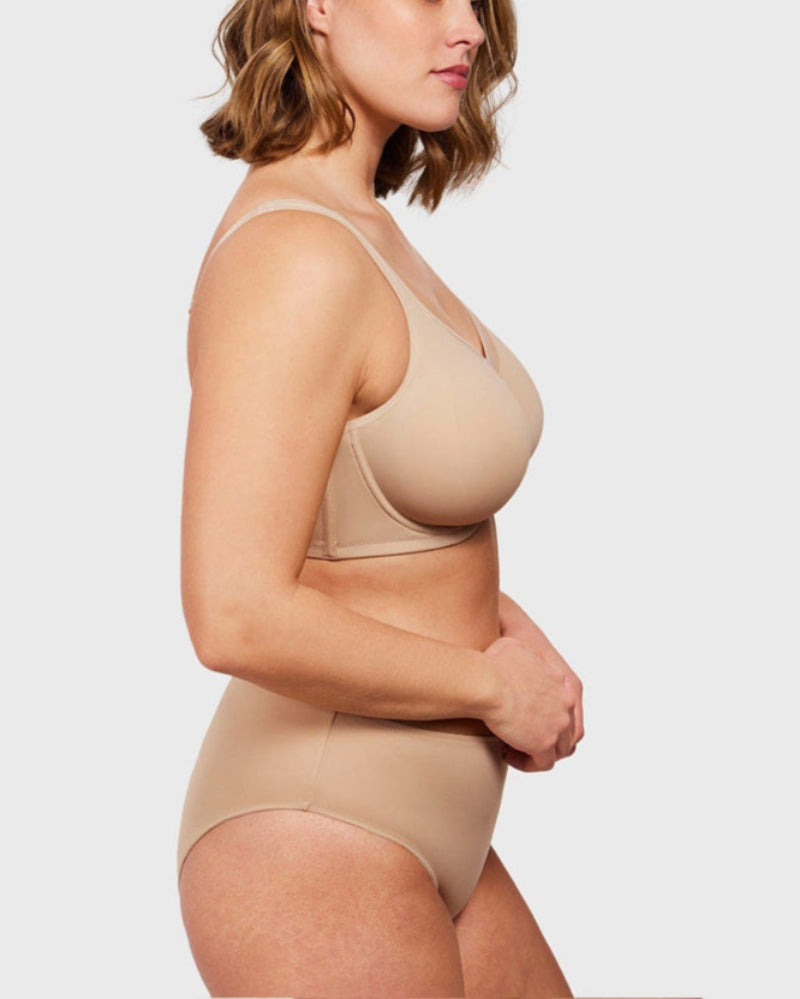 Smoothing Unlined Minimizer Underwire Bra