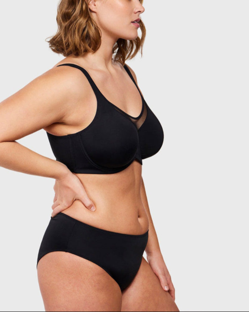 Smoothing Unlined Minimizer Underwire Bra