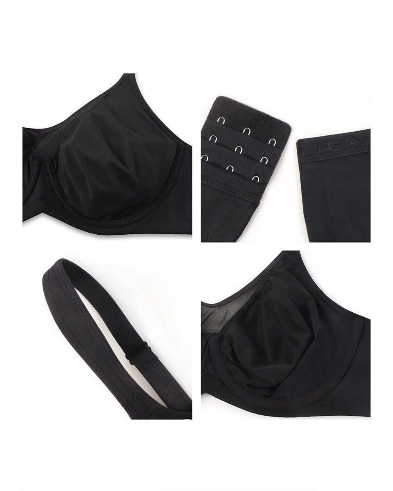 Smoothing Unlined Minimizer Underwire Bra