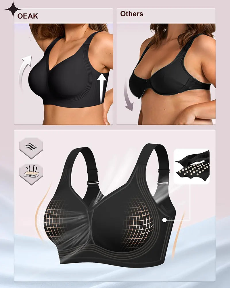 Plus Size Wireless Full Coverage Jelly Smoothing Bra
