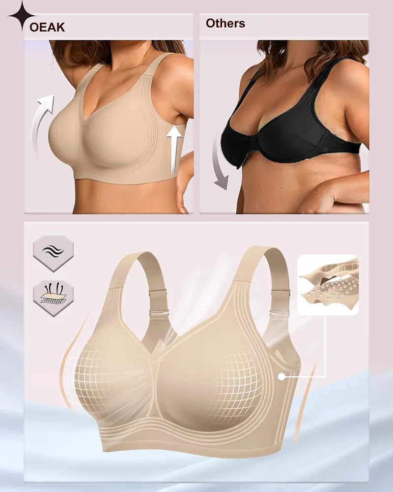 Plus Size Wireless Full Coverage Jelly Smoothing Bra