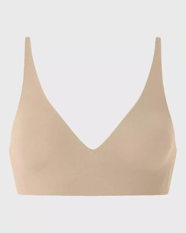 Seamless V-Neck Bra – Wireless, Adjustable & Buttery Soft