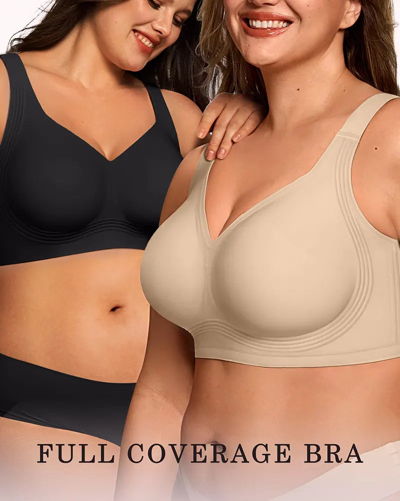 Plus Size Wireless Full Coverage Jelly Smoothing Bra