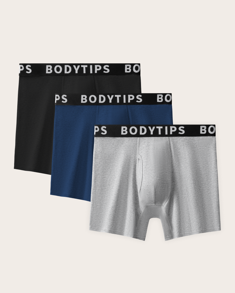 Cotton Stretch  Boxer Briefs with fly