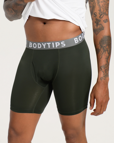 Mesh breathbable Boxer Shorts with fly