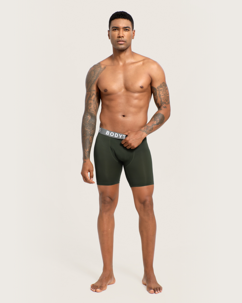 Mesh breathbable Boxer Shorts with fly