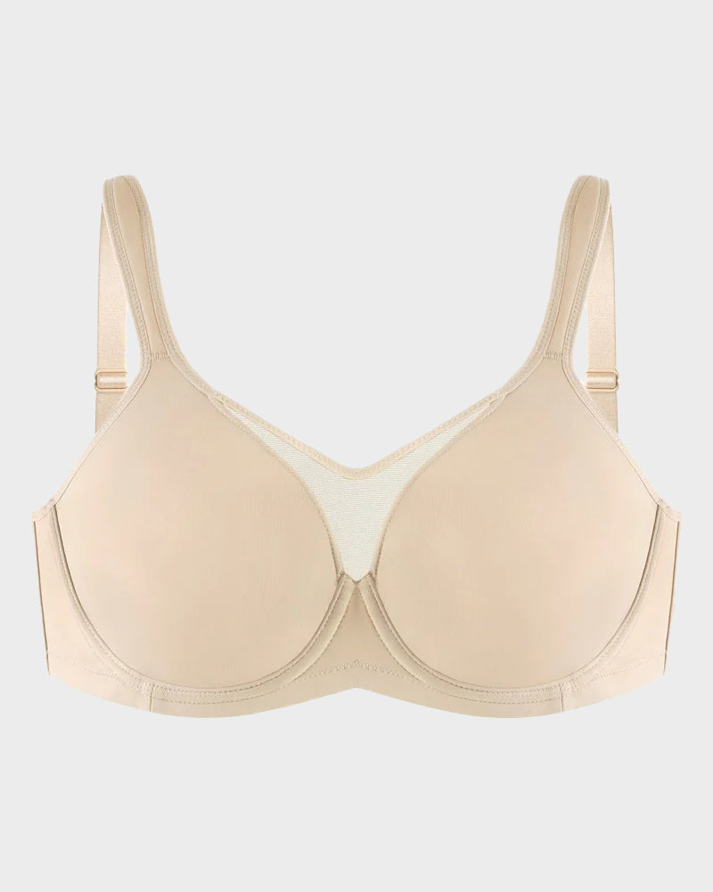 Smoothing Unlined Minimizer Underwire Bra