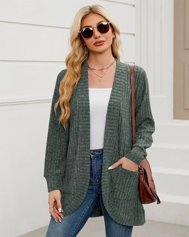 Womens Long Cardigan Lightweight Sweater