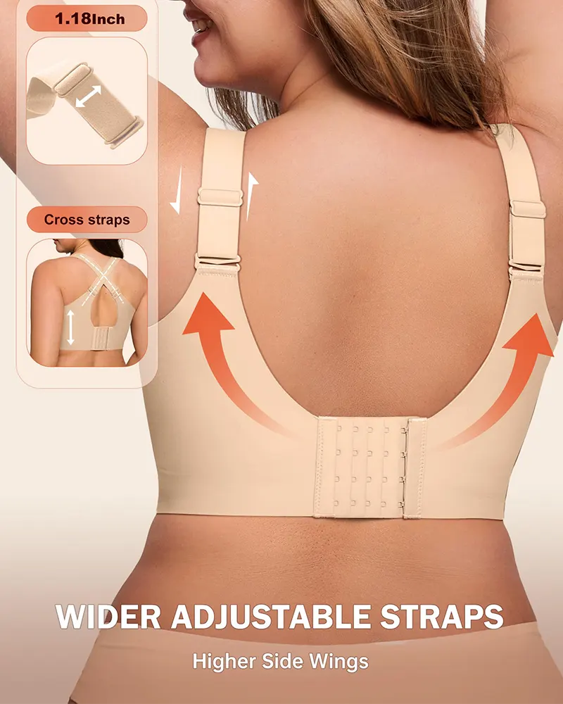Plus Size Wireless Full Coverage Jelly Smoothing Bra