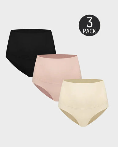 3-Pack High Waisted Tummy Control Briefs