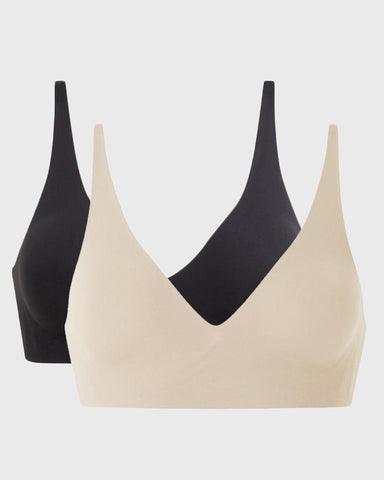 Seamless V-Neck Bra – Wireless, Adjustable & Buttery Soft