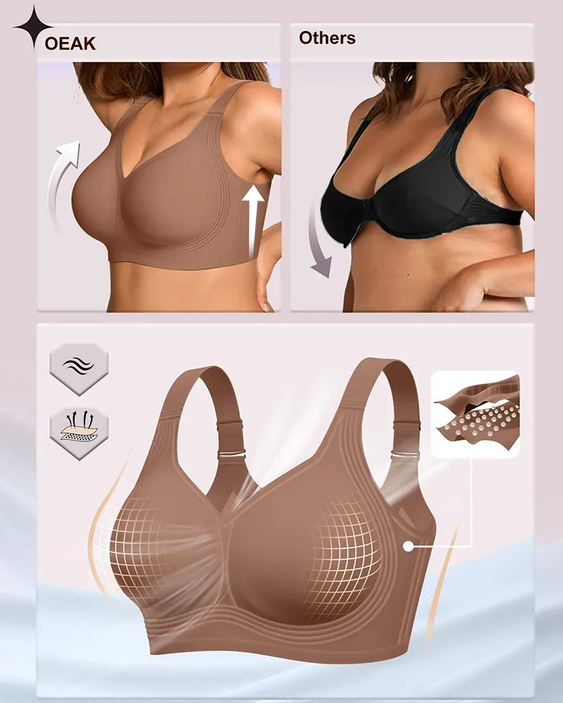 Plus Size Wireless Full Coverage Jelly Smoothing Bra