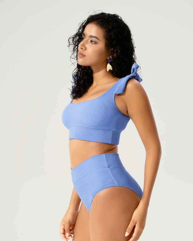 Ribbed Bow Tank Top Set