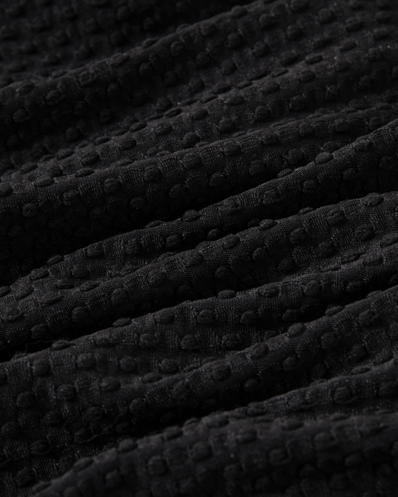 Laced Cutout Textured One-Piece Swimsuit