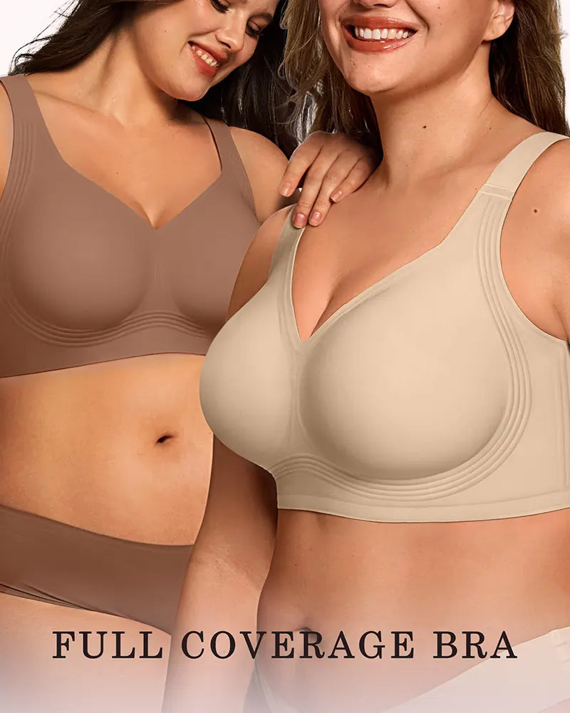 Plus Size Wireless Full Coverage Jelly Smoothing Bra