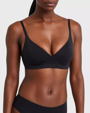 Seamless V-Neck Bra – Wireless, Adjustable & Buttery Soft
