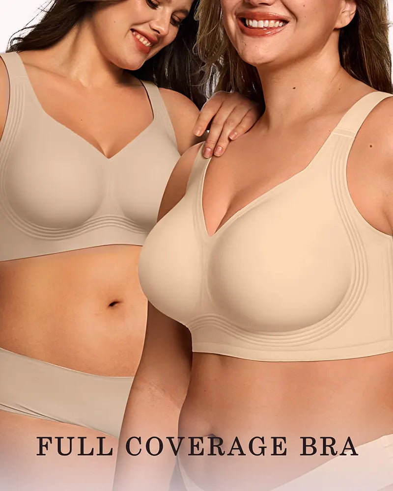 Plus Size Wireless Full Coverage Jelly Smoothing Bra