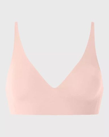 Seamless V-Neck Bra – Wireless, Adjustable & Buttery Soft