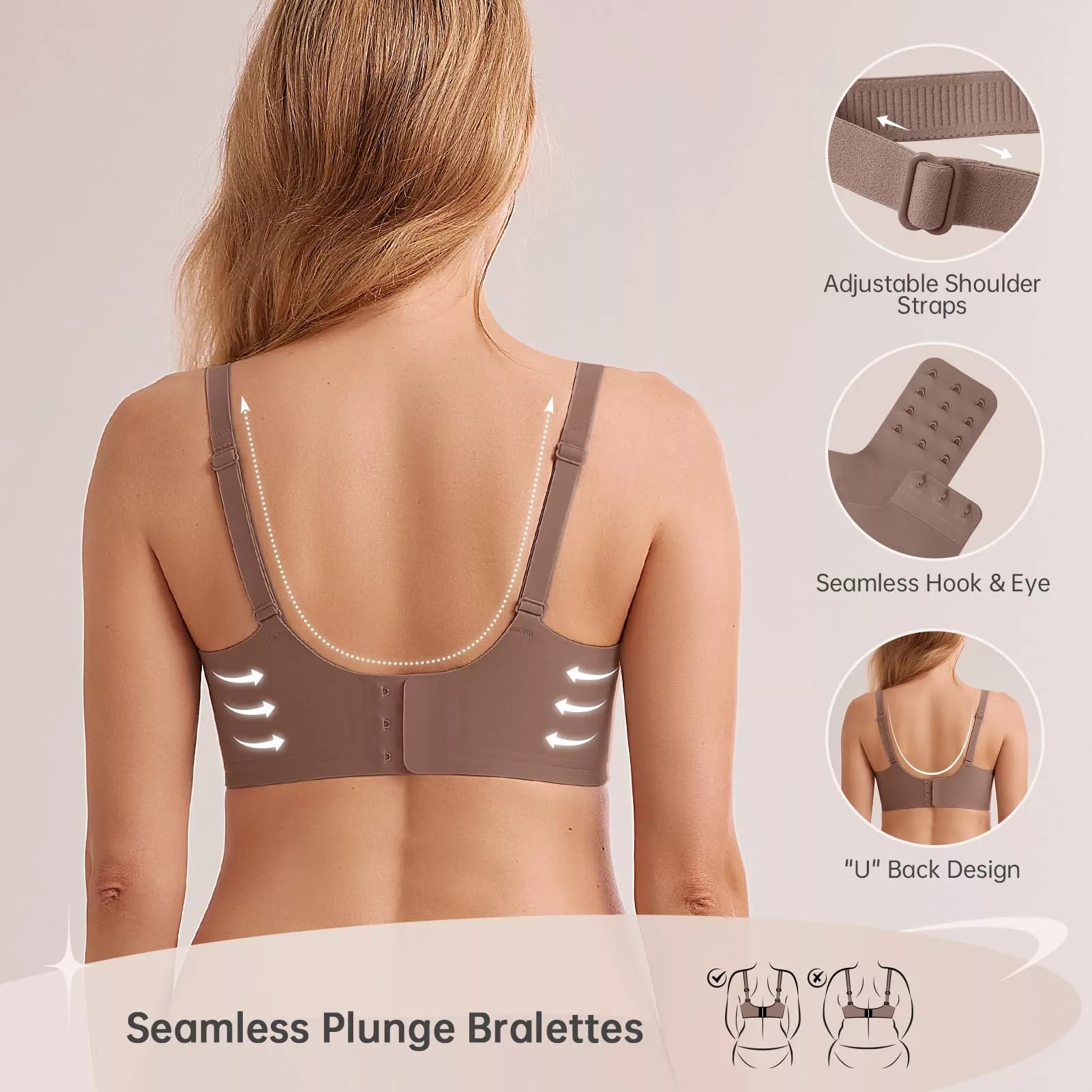 Magic Lift & Comfort: Deep V Wireless Everyday Bra