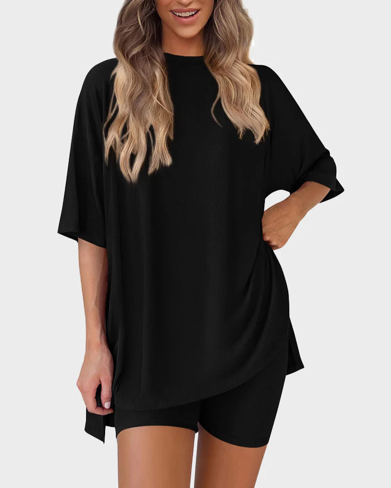 Loose round neck home clothes
