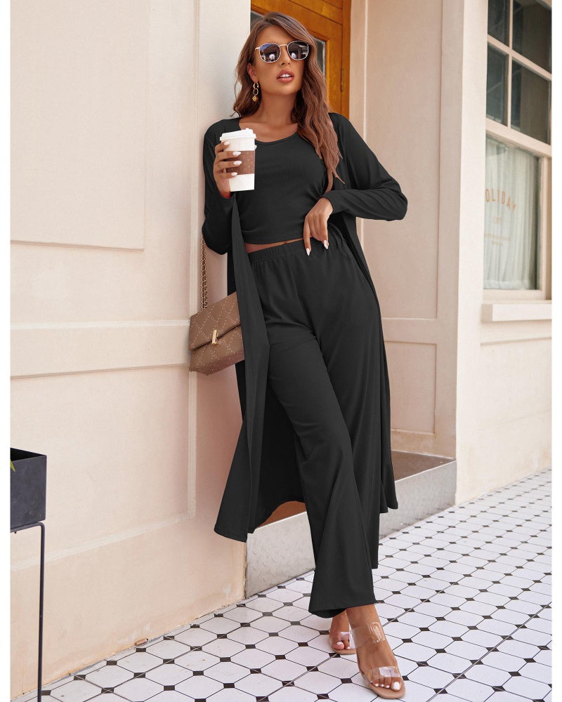 Women's Lightweight 3-Piece Sleepwear Set Sportswear