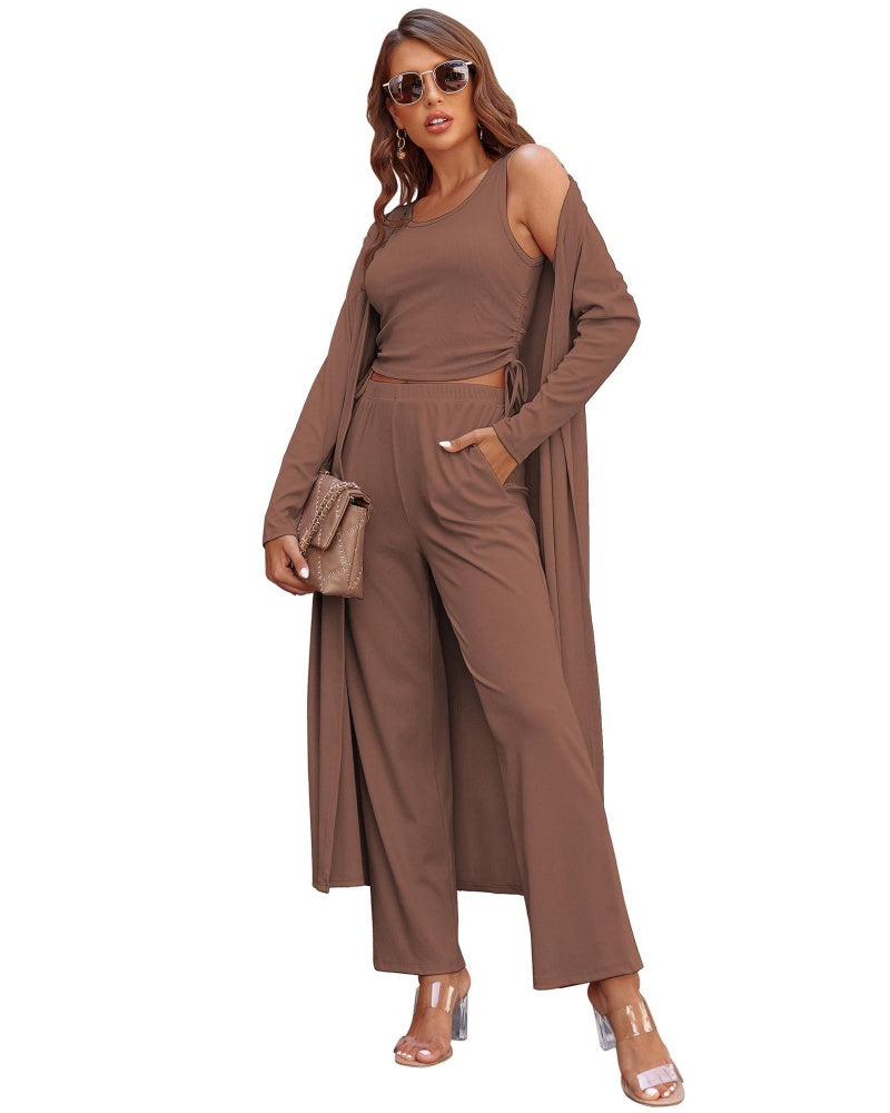 Women's Lightweight 3-Piece Sleepwear Set Sportswear