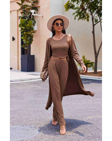 Women's Lightweight 3-Piece Sleepwear Set Sportswear