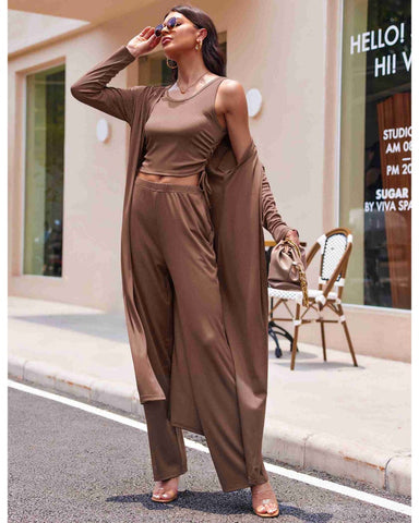 Women's Lightweight 3-Piece Sleepwear Set Sportswear