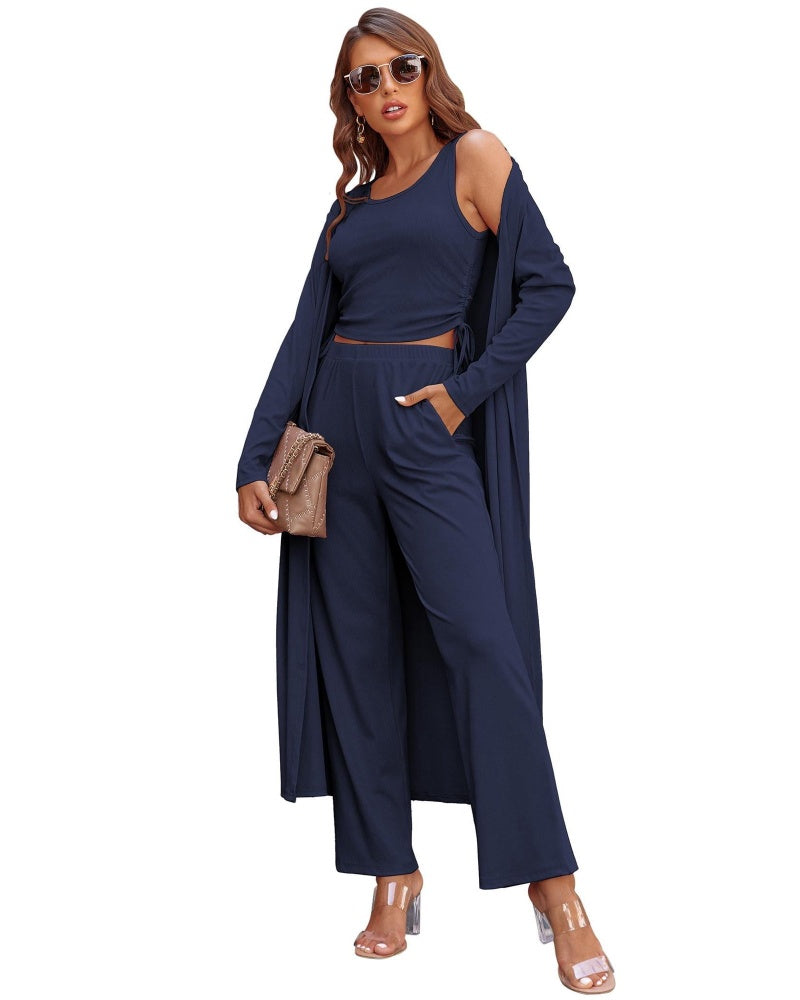 Women's Lightweight 3-Piece Sleepwear Set Sportswear