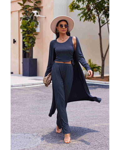 Women's Lightweight 3-Piece Sleepwear Set Sportswear