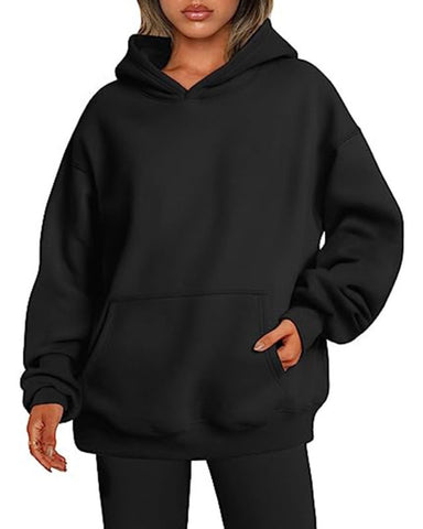 Women's Oversized Fleece Hoodie with Pocket