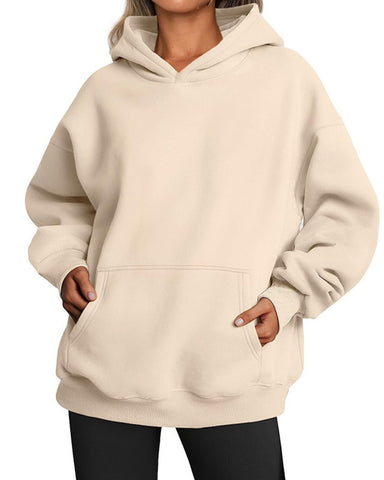 Women's Oversized Fleece Hoodie with Pocket
