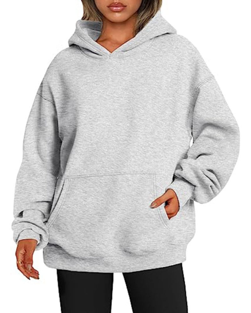 Women's Oversized Fleece Hoodie with Pocket