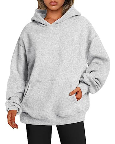 Women's Oversized Fleece Hoodie with Pocket