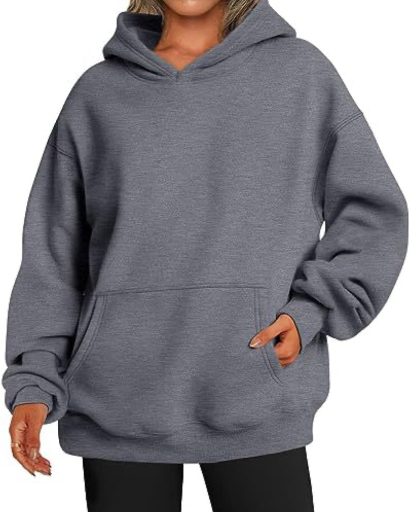 Women's Oversized Fleece Hoodie with Pocket
