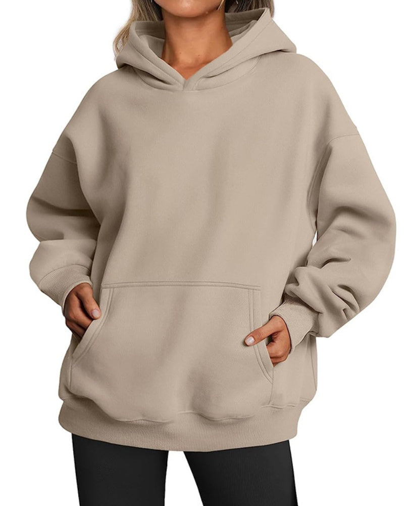 Women's Oversized Fleece Hoodie with Pocket