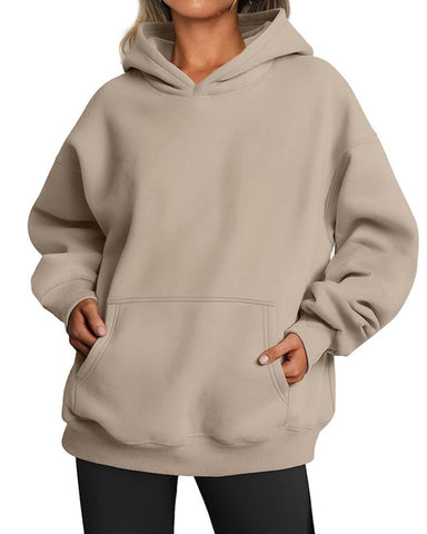Women's Oversized Fleece Hoodie with Pocket