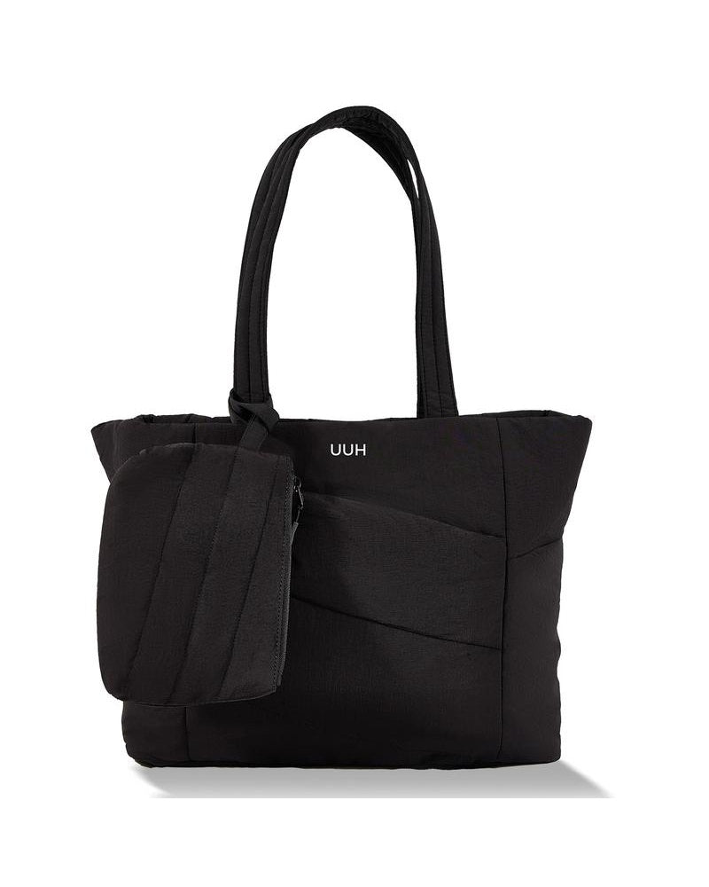 Quilted Down Lightweight Tote Bag with Organizer Pouch