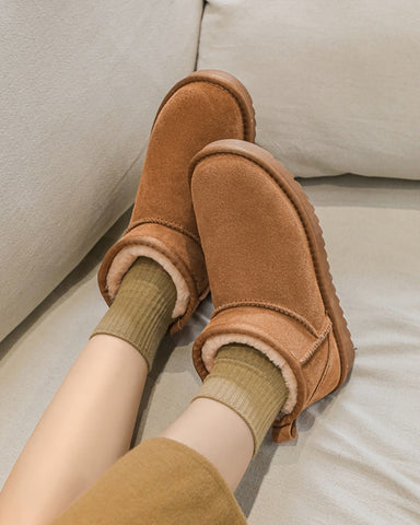 Women's Classic Genuine Suede Ankle Boots