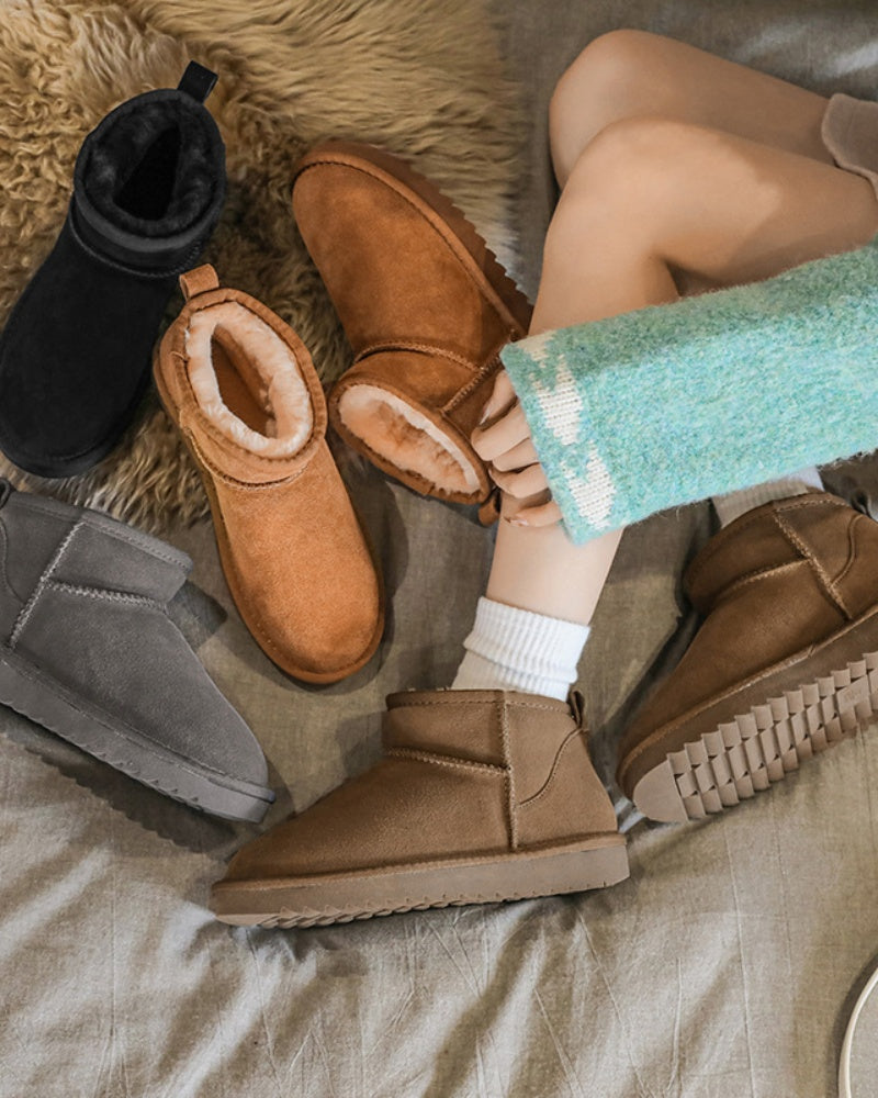 Women's Classic Genuine Suede Ankle Boots