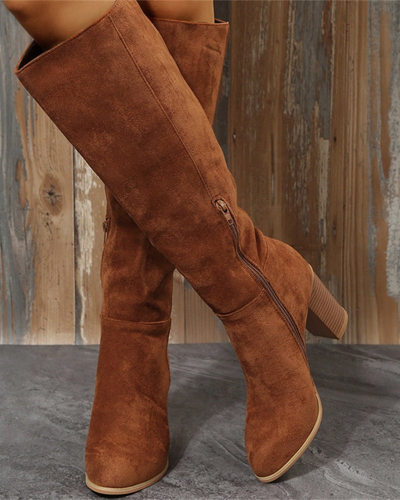 Women's Wide Calf Knee High Boots for Autumn Winter