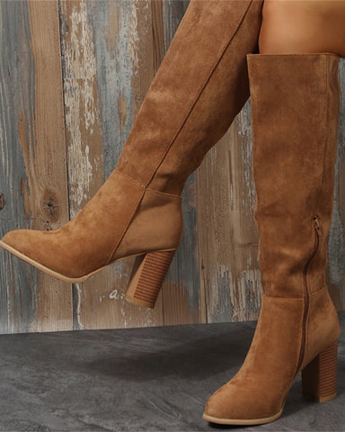 Women's Wide Calf Knee High Boots for Autumn Winter