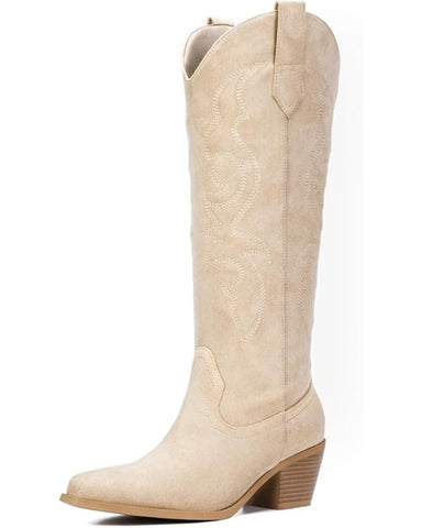 Women's Wide Calf Western Cowboy Boots
