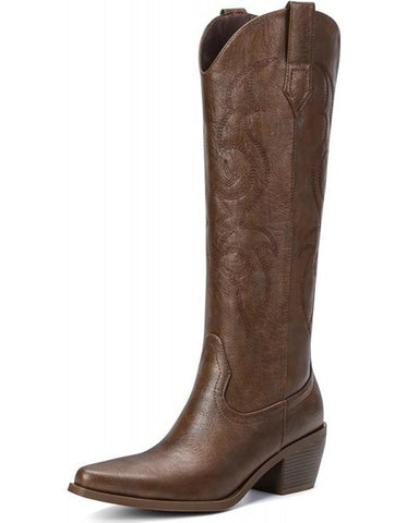 Women's Wide Calf Western Cowboy Boots