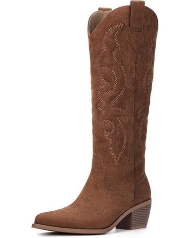Women's Wide Calf Western Cowboy Boots