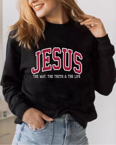 Sweatshirt Faith Sweatshirt - Trendy Crewneck Love Like Jesus Pray Sweatshirt