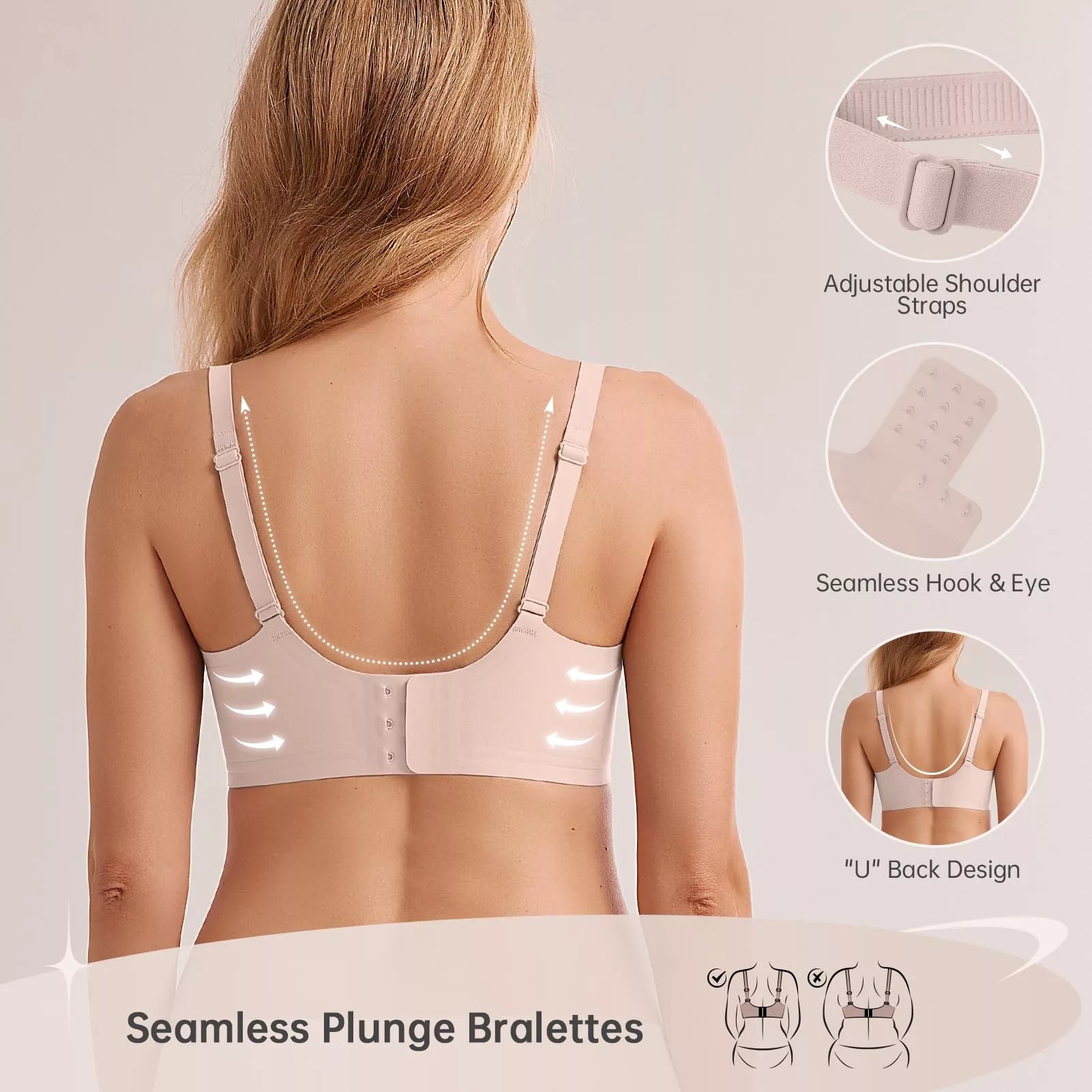 Magic Lift & Comfort: Deep V Wireless Everyday Bra
