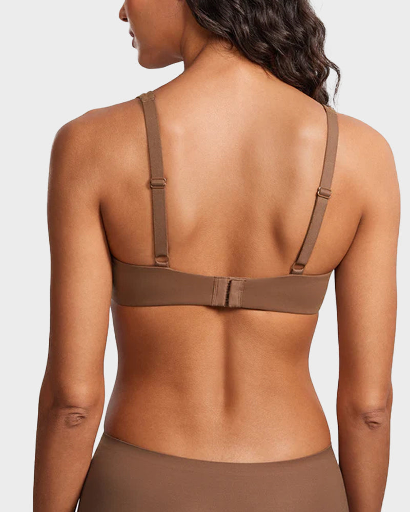 Seamless Unlined Scoop Neck Balconette Bra