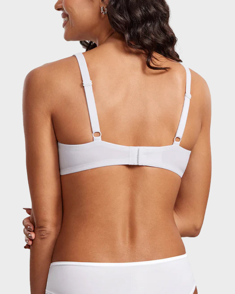 Seamless Unlined Scoop Neck Balconette Bra